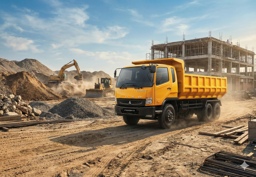 Truk Pengiriman Material